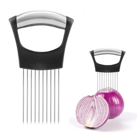 fghuim Onion Slicer Holde,Onion Cutter for Slicing, Tomato, Lemon, Meat, Avocados,Eggs Cutting Tool Stainless Steel Cutting Kitchen Gadgets.