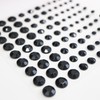 083 Rhinestone Sticker (Deco Sticker) Jewelry Type 4~9mm【Black】