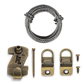 HangZ 11030 Canvas Flat Mount 1-Hole- Dring Picture Hanger kit