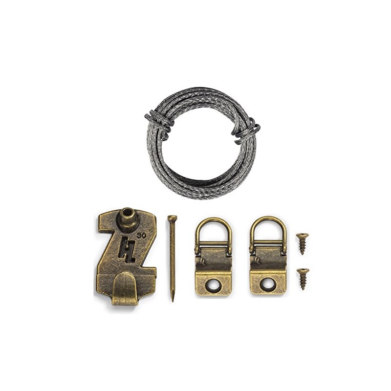 HangZ 11030 Canvas Flat Mount 1-Hole- Dring Picture Hanger kit