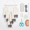 ORIGACH DIY Macrame Feather Wall Hanging Kit Boho White and