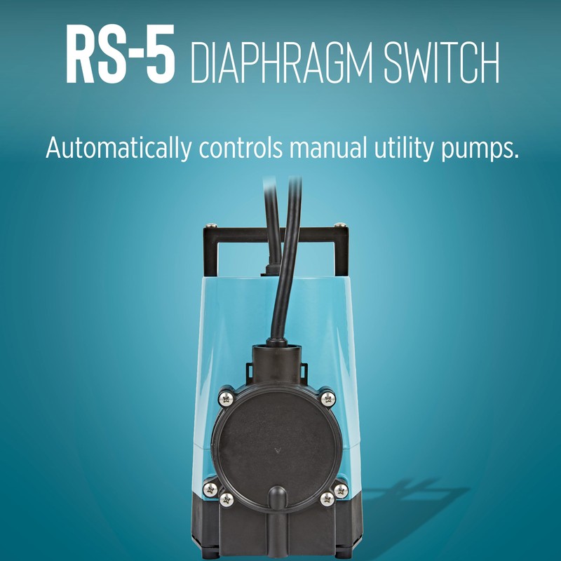 Little Giant RS-5 115-Volt Piggyback Diaphragm Pump-down Switch for Sump