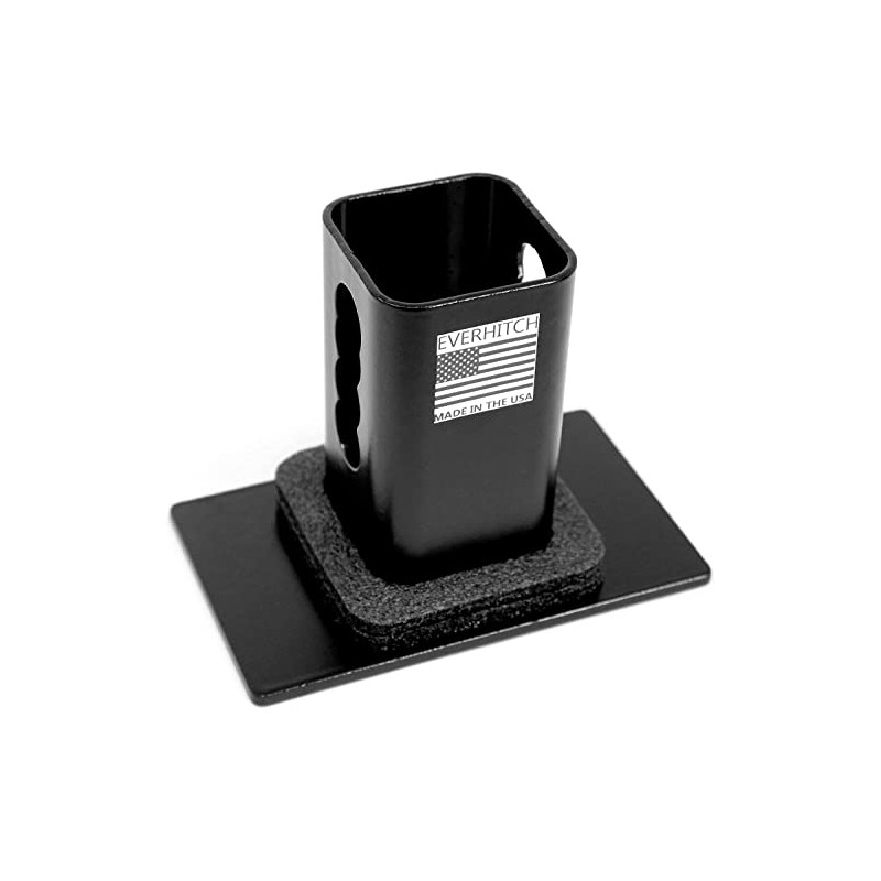 5"x3" American Black Flag Metal Hitch Cover (Fits 2.5" Receiver,