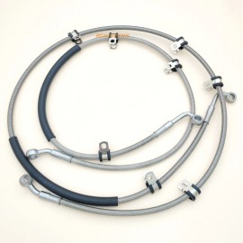 R&C Front Left + Right Braided Brake Hose Line For Can-Am Commander Max 800R 14-20