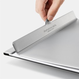 Butterfly Board Paper Jacket flex | A3 and A4 are a new choice for minimalistically carrying your favorite papers and notebook winner of the Good Design Award (Black, A4)