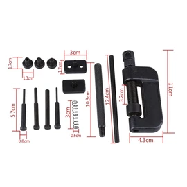 Riveting Cutter, Heavy Duty Chain Detacher Breaker Cutter Chainbreaker Rivet Cutter Tool, Drive Chain Breaker Rivet Cutter for Motorcycle Bike