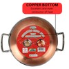 KITCHEN DIVA Copper Bottom Stainless Steel Wok, 5 inch Diameter