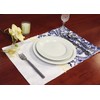 Wrapables Flower Placemats, Asian Blue, Set of 4