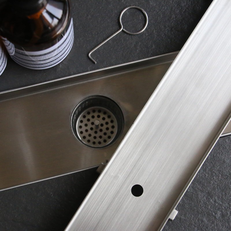 Sharpeye 32 Inch Linear Shower Drain with Tile Insert Grate,