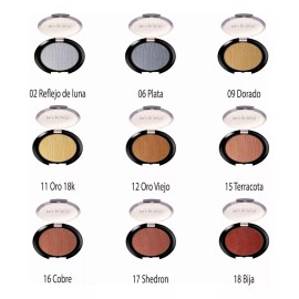 Bissú Paquete De 10 Sombras Individuales Bissu Colores A Elegir