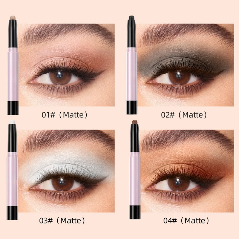 12pcs Eye Shadow Stick Waterproof Eyeshadow Stick Matte Eye Shadow
