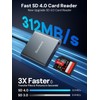Dockteck SD Card Reader Adapter, 312MB/s SD4.0 Super Speed, USB3.1