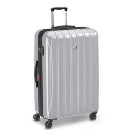 DELSEY PARIS Helium Aero Hardside Expandable Luggage with Spinner Wheels, Nardo Grey, Checked-Large 29 Inch