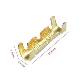 XINGHECHENGWEI Straight Terminals, Wiring Treatment, Easy Connection, Crimping DIY, Universal, Motorcycle, Automotive, Appliance Sockets, Set of 100