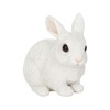 Uvia Crouching White Rabbit 12x8x10.7cm Doll Figurine Figurine Animal Garden
