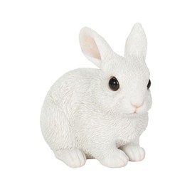 Uvia Crouching White Rabbit 12x8x10.7cm Doll Figurine Figurine Animal Garden Decoration Rabbit H12521-4