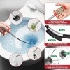 Drain Snake,116 inch Flexible Grabber Claw Pick Up Reacher Tool,Drain