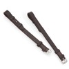 Shires Blenheim Bridle Cheek Pieces with Hook Studs-Black Pony 1/2"