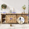 EaseLife 7 FT Mini Cabinet Bypass Sliding Barn Door Hardware