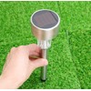 Stainless Steel Solar Garden Light Rainbow Silver
