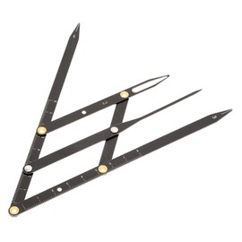 OHPHCALL Sliding Stainless Steel Eyebrow Ruler for Precise Measurement Golden Ratio Design for Symmetrical Brows Lightweight and Portable Eyebrow Drawing Tool