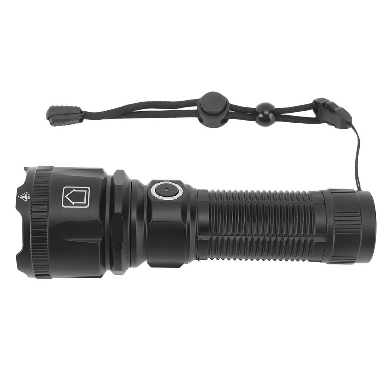 30W Zoomable Flashlights LED Metal Switch Super Bright Flashlight for