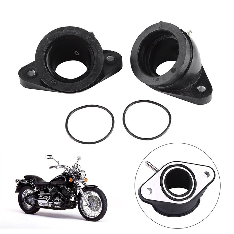 MUNEFE Adapter, Carburetor, 2 x Motorcycle Intake Carburetor Connector Connector