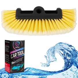 deuvuo 12" Car Wash Brush Head, Revolutionary Soft Bristle Brush Head for Truck RV Truck Boat Camper Auto Exterior Washing Cleaning, Cepillo para Lavar carros cabeza