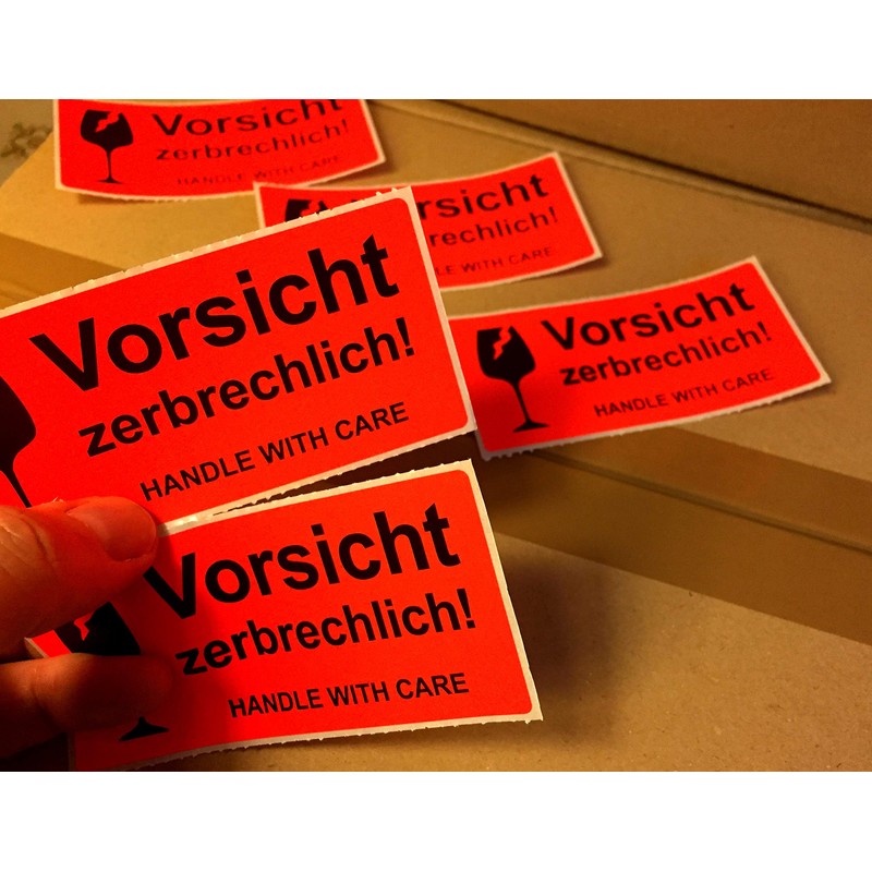 BT-Label 250 warning stickers fragile
