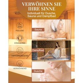 Sauna Salt Peeling 400 g – Sea Salt with Natural Jojoba Oil – Shower and Body Scrub with Nourishing Minerals for All Skin Types