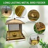 Bird Feeder for Outside, Hanging Bird Feeder,Heavy Duty Metal Squirrel