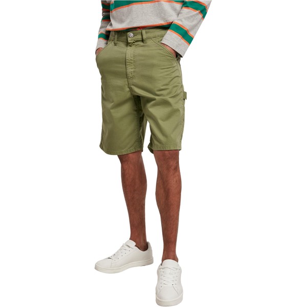 Urban Classics Men's Carpenter Shorts, newolive, 28