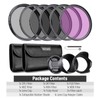 NEEWER 77mm ND Filter Pack and Lens Accessories, ND2 ND4