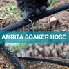 AMRITA Soaker Hose KIT,1/2inch 100ft Rubber Garden Hose 70% Water