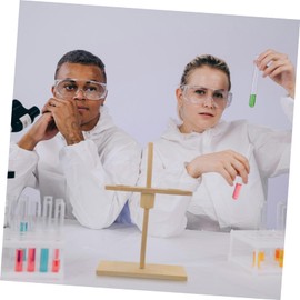 GLEAVI Wooden Funnel Stand Laboratory Equipment Funnels Funnel Holder Rack Laboratory Funnel Rack Laboratory Support Stand Test Funnel Holder Chemical Experiment Tool Funnel Support Beige