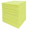 Tricol Clean Professional Extra-Thick Microfiber Cleaning Cloth 12 Pack Yellow