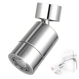 360° Swivel Tap Attachment, Stainless Steel Aerator, Aerators for Taps, Tap Strainer, Water-Saving Strainer, Aerator for Families, Hotels, Public Facilities