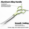 LYNHUAND 6.5" Curved Grooming Scissors for Dogs 440C Stainless Steel