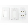 RiteAV Screwless Decorative 1 Gang 4 Port Cat5e Wall Plate
