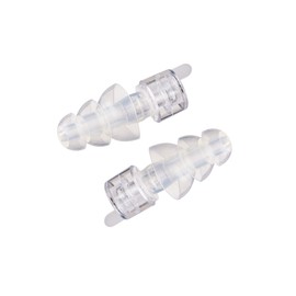 Etymotic ER20XS-SMF-C Earplugs, ER20XS Series, Standard Fit, 3 Flange Eartips, S, Clear, 1 Pair, Noise Reduction, Up to 20 dB Reduction, ER20XS-SMF-C