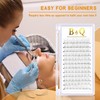 Ready-to-Use Fan Eyelash Extension 3D-0.10C-10-14MIX Eyelash Fans, Soft Eyelashes, 3D