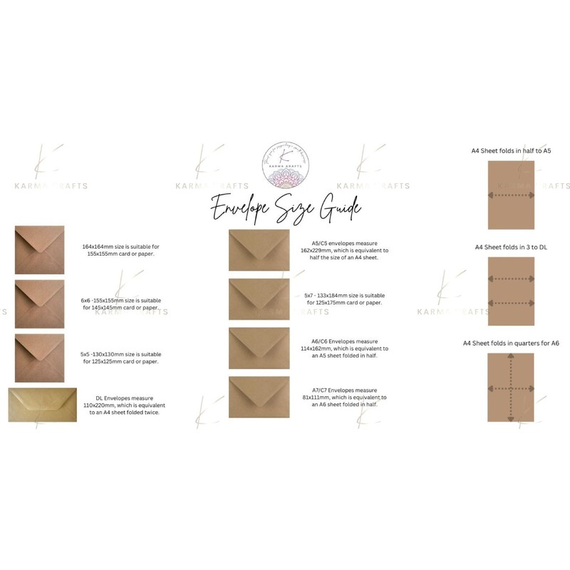 C6 Kraft Fleck Envelopes 114mm x 162mm Pack of 50