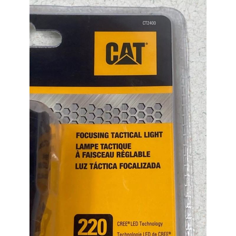CAT Construction Grade Pro Focusing AAA Tactical Flashlight 220 Lumens