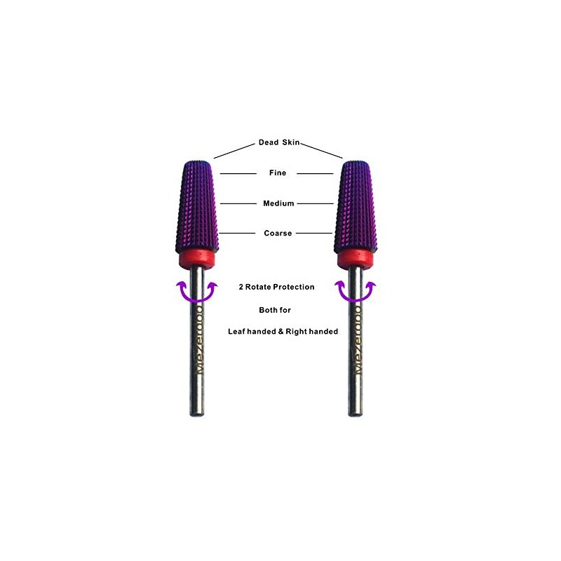 5 in 1 Purple Nail Drill Bit, Nail Off, Gel