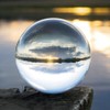 80mm Transparent Sphere K9 High Purity Photography Crystal Lens Ball