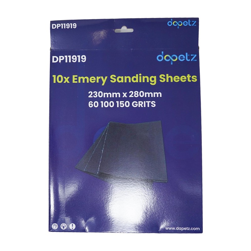 Dapetz ® 10 PC Emery Cloth Sanding Sheets 60/100/150 Grit