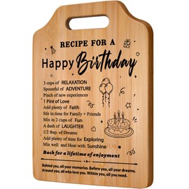 Gleevara Birthday Gifts for Women, Gifts for Women Birthday, Unique Natural Bamboo Chopping Board Birthday Gifts for Her Birthday, Birthday Gifts for Women Men Friends