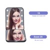 LLXXM Espejo de Bolsillo 1x/2x Aumento LED Espejo Compacto Maquillaje