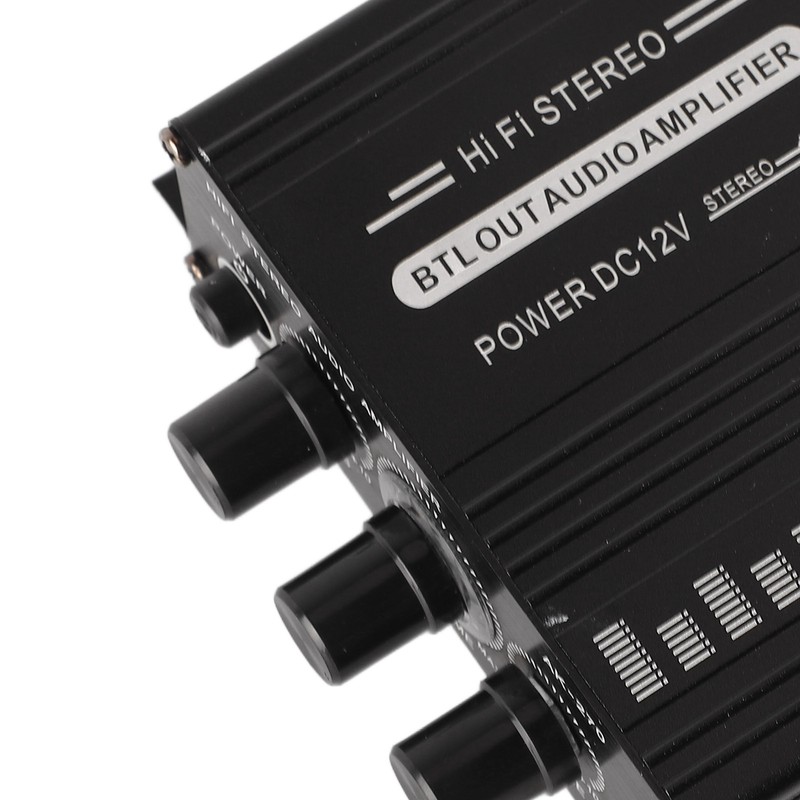 Stereo Amplifier 12V Portable Clear Sound Quality Mini Amplifier for