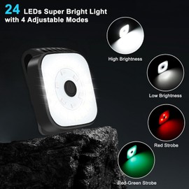 Monkey Home Pack of 2 12 LED Clips Lamp Running Light Headlamp on Torch for Safety at Night High Brightness Chest Light Jogging Equipment for Men Women